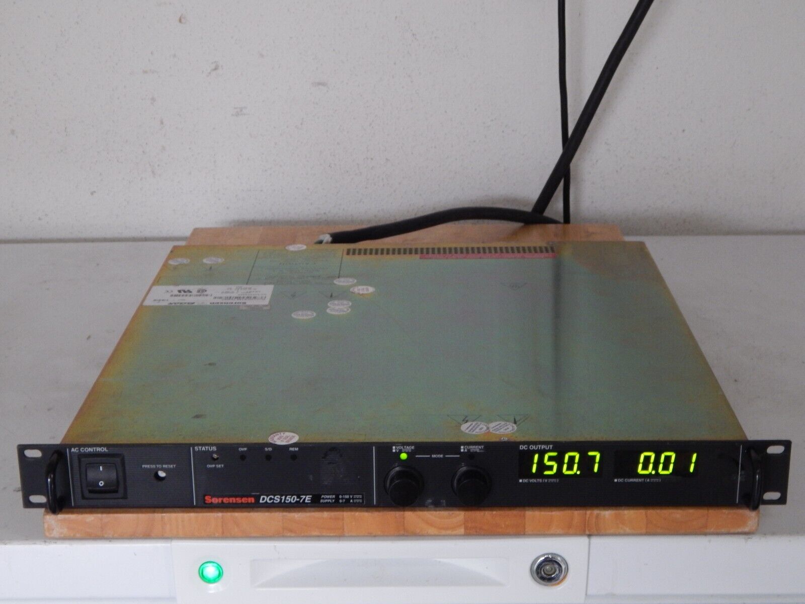 Sorensen DCS150-7E M9C (GPIB) DC Power Supply, 150 V,7 A,1050W, WRNTY Sorensen DCS150-7E M9C (GPIB) DC Power Supply, 150 V,7 A,1050W, WRNTY